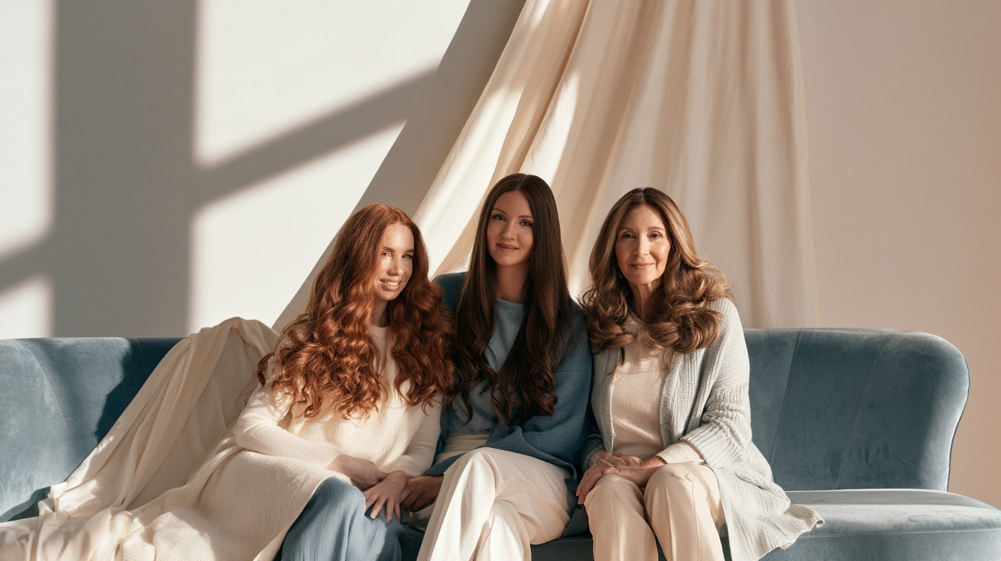 Three women seated together in the CrestaStrand gateway experience